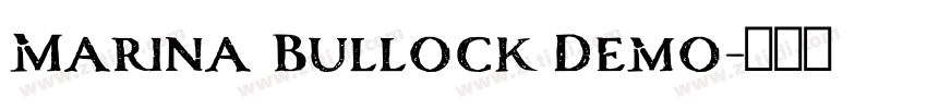 Marina Bullock Demo字体转换